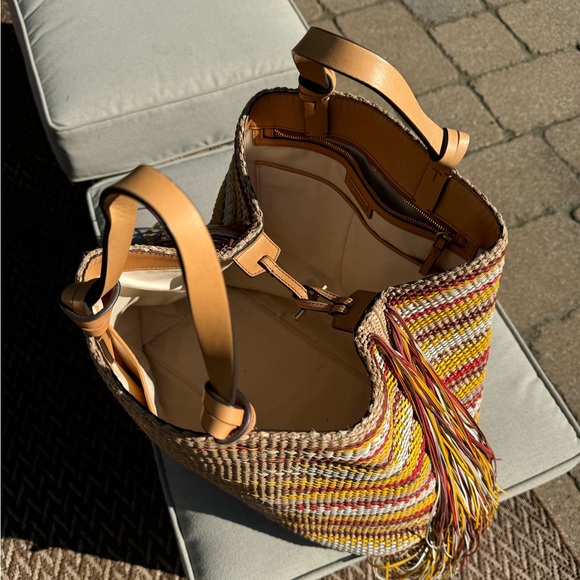 Tory Burch Aidan Fringe Tote - Picture 4 of 4